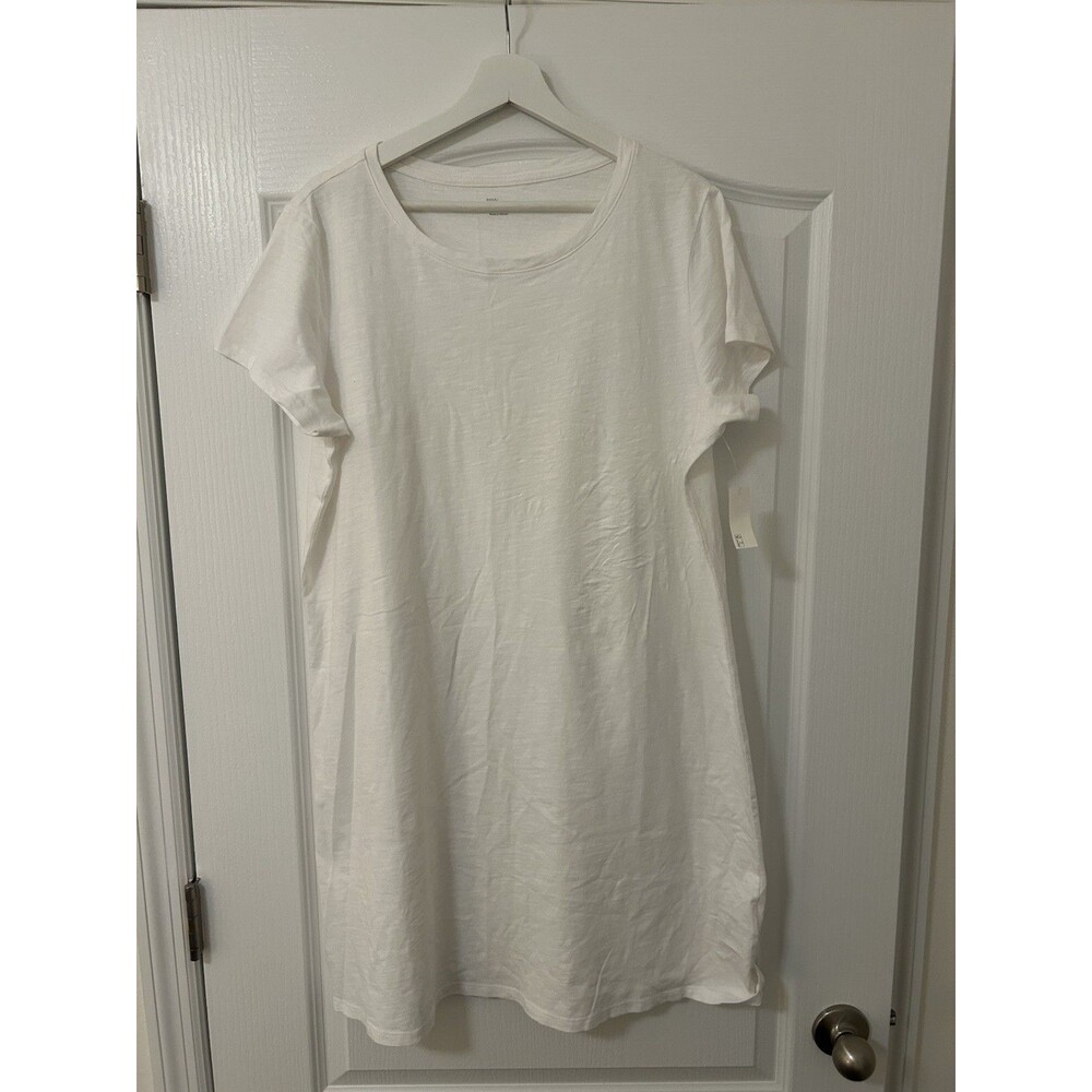 New Daily Ritual Crewneck Short Sleeve Soft Stretch T-Shirt Lounge Dress Size XL